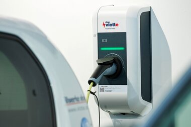 Elektroauto Ladesäule der vkw vlotte Vorarlberg | © vkw vlotte Vorarlberg