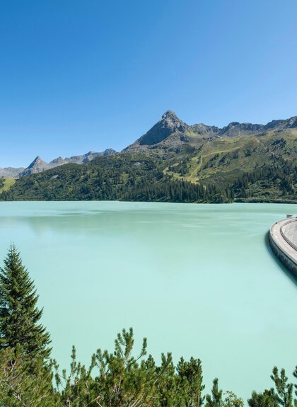 Ein großer Stausee im Montafon | © Golm Silvretta Lünersee Tourismus GmbH Bregenz, Patrick Saely